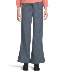 Брюки L.L.Bean Lakewashed Pull-On Wide Leg Pants, цвет Dark Chambray