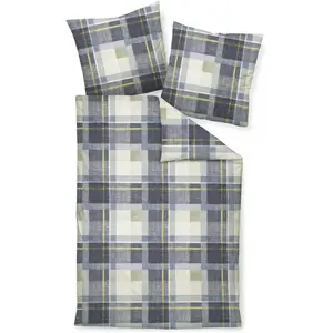 Постельное белье Janine «DAVOS65159 07», на молнии, цвет denimblau