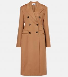 Двубортное пальто из девственной шерсти Stella McCartney, New Camel