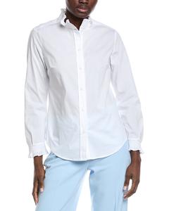 Блузка Anne Klein с микроскладками и оборками, белый