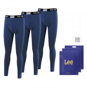 Классические термобрюки 101 мужские, 3 пары Lee, синий