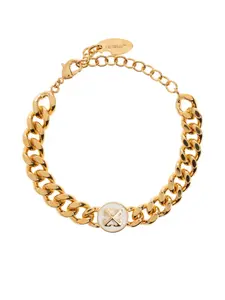 Браслет с плетением "карб" и стрелами OFF-WHITE, золотой