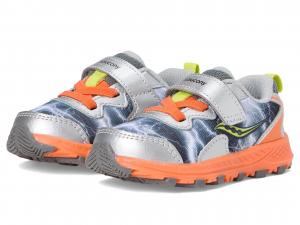 Кроссовки Saucony Kids Flash A/C 3.0 JR, цвет Grey/Orange