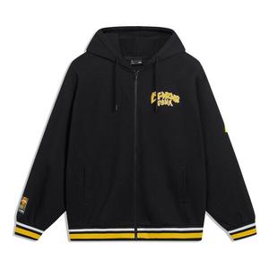 Куртка с капюшоном и графическим принтом Li-Ning, черный