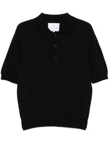 SEVEN GAUGE креповая рубашка поло, черный