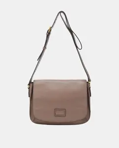 Свободная кожаная сумка через плечо Freedom Abbacino, серо-коричневый