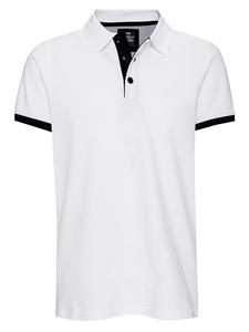 Контрастная рубашка-поло пике стандартного кроя белого и черного цветов Rusty Neal