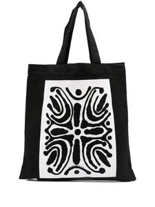 10 CORSO COMO сумка-тоут с абстрактным принтом, черный