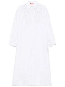 Платье-рубашка Ermanno Scervino с кружевом, белый