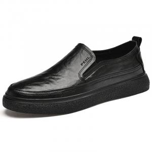 PEHL Мужские повседневные туфли с низким верхом, черные/коричневые