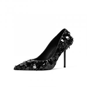 JOOC Туфли на тонком каблуке 9 см, женские, черные