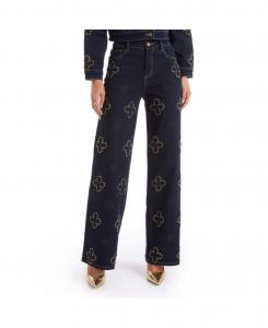 Женские джинсы Kaia Studded High Rise Jean - индиго The Noli Shop, Indigo