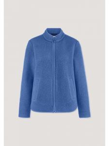 Hessnatur Шерстяная флисовая куртка василькового цвета