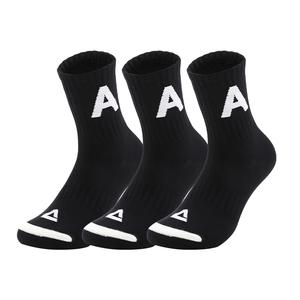 Носочки до колена Unisex 3 пары Letter PEAK, черный