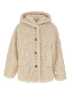 Пальто с капюшоном из искусственного меха Tatras, нейтральный