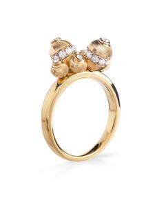 Кольцо Empire из желтого золота с бриллиантами Officina Bernardi, золотой