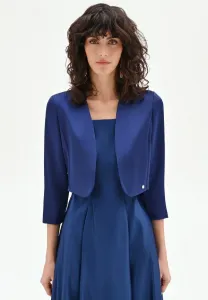 Болеро с лацканами пиджака Rinascimento, Blu Brillante