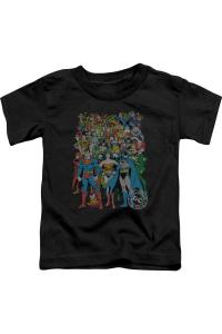 Футболка с коротким рукавом DC Comics Original Universe для малышей Gildan, черный