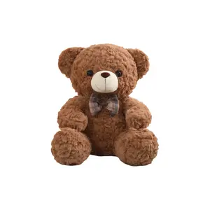 Плюшевый мишка Bow Tie, плюшевая кукла Hug Bear Warrior, высота 60см/35см/50см Love of wormwood, коричневый