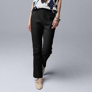 Женские брюки люкс из твила Simply Vera Vera Wang, Black