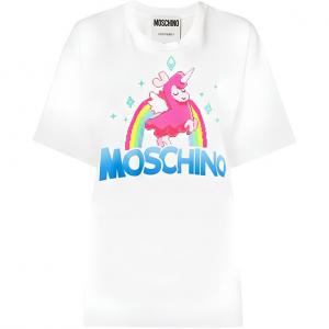 Футболка женская белая MOSCHINO