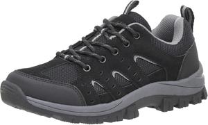 Женские походные ботинки CUSHIONAIRE Brig, поддерживающая обувь для треккинга с водонепроницаемой защитой и поддержкой свода стопы, Black M