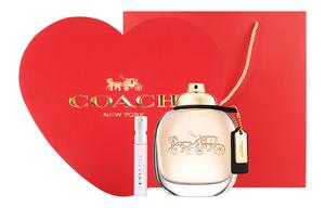 Женские духи New York в форме сердца, ароматический попурри Eau De Parfum EDP, объем 30мл/50мл/90мл+2мл COACH