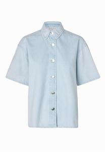 Блуза SECOND FEMALE Fira, светло-голубой