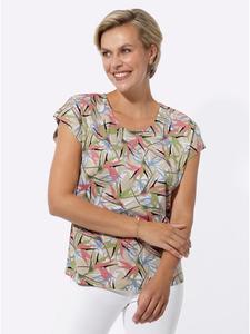 Рубашка с принтом в песочном и хаки цветах WITT WEIDEN