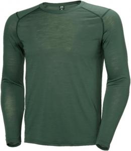 Мужская футболка Helly-Hansen HH Durawool Crew LS - спортивная одежда премиум-класса, дышащая, с длинным рукавом, идеально подходит для активного отдыха. Helly Hansen, 390 Green