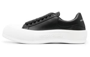 Кроссовки женские Lifestyle Low-top белые/черные Alexander Mcqueen