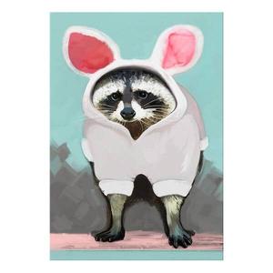 Фреска Artgeist Raccoon or Hare, разноцветный