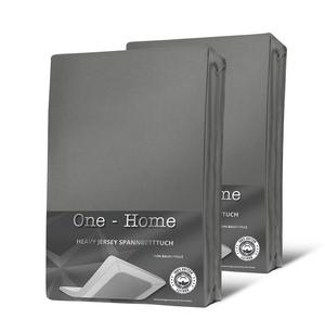 Две верхние простыни One-Home 180-200x200 см Heavy, серый