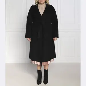 Шерстяная бляшка больших размеров Persona By Marina Rinaldi, черный