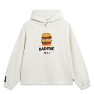 Мужской свитшот Li Ning x 1807 LIANNINGKUAN Basketball Collection, heather серый mist белый