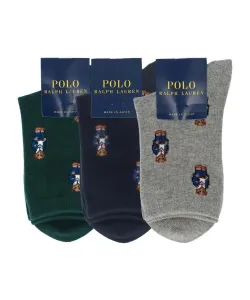 Детские носки POLO с принтом мини-медведя Polo Ralph Lauren, цвет 68. Navy