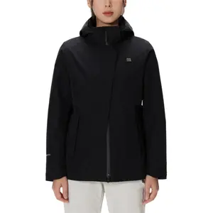 Женская ветровка непромокаемая ветронепроницаемая износостойкая легкая KOLON SPORT, черный