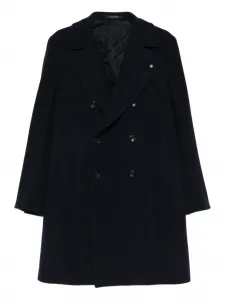 Двубортное шерстяное пальто Tagliatore, синий