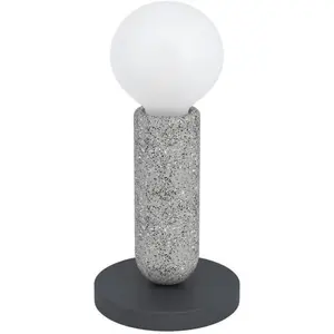 Настольная лампа EGLO «GIACONECCHIA», 1 лампочка, лампочка E27 | без лампочек, антрацит