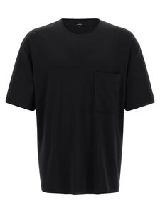 Футболка из хлопка и шелка LEMAIRE, черный
