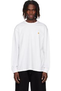 Футболка с длинными рукавами в стиле "погоня" Carhartt Work In Progress, белый