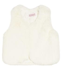 Жилет из искусственного меха baby eva La Coqueta, белый