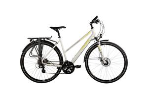 Треккинговый велосипед Lakes Free 110 - 28 дюймов - Damen Sport - 2024, цвет Grau|telegrey greenishyellow grey