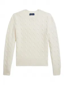 Пуловер фактурной вязки POLO RALPH LAUREN KIDS, белый