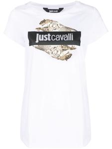 Just Cavalli футболка с логотипом, белый