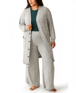 Уютный вязаный длинный кардиган для беременных Kindred Bravely, Grey heather