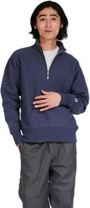 Мужская толстовка Champion REVERSWEAVE(R) C3-Y017 с длинным рукавом, хлопок 11,5 унций, США, темно-синий