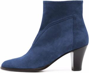 Женские закрытые ботильоны YDN с заостренным носком, массивным средним каблуком, искусственной замшей, на молнии сбоку, стиль ковбойских сапог, для офиса и формального выхода, размеры US 4-15, Blue