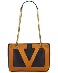 Маленькая большая сумка Viva Superstar Valentino Garavani, цвет Nero & Spice