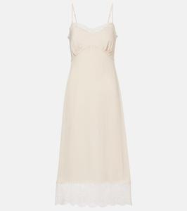 Шелковое платье-комбинация Crêpe de Chine Simone Rocha, Nude